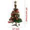 2 ft. Mini Tabletop Christmas Tree with LED Color and Ornament